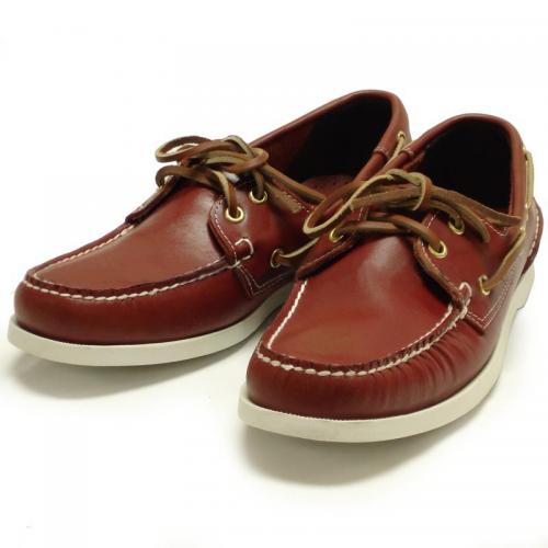 Fiesso Red Genuine Leather Sneakers With White Stitching FI6512